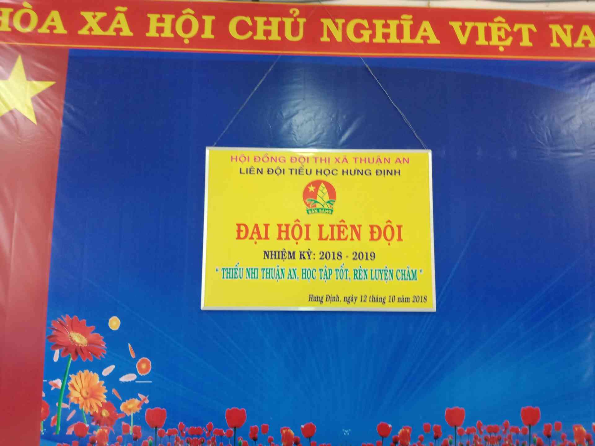 Đại hội Liên Đội Tiểu học Hưng Định